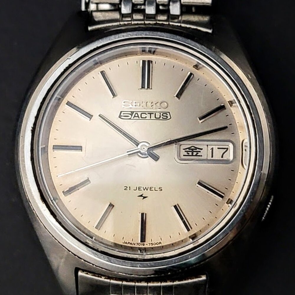 Vintage Seiko 5 Actus 7019-7060 JDM |1974 Japan | 21 Jewels | Automatic